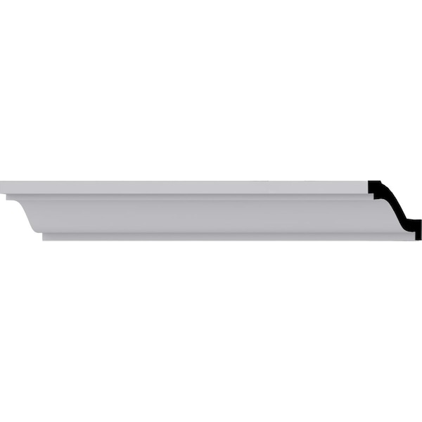 Ekena Millwork 2 1/8"H x 5 3/8"P x 5 5/8"F x 94 1/2"L Foster Smooth Crown Moulding MLD02X05X05FO - main